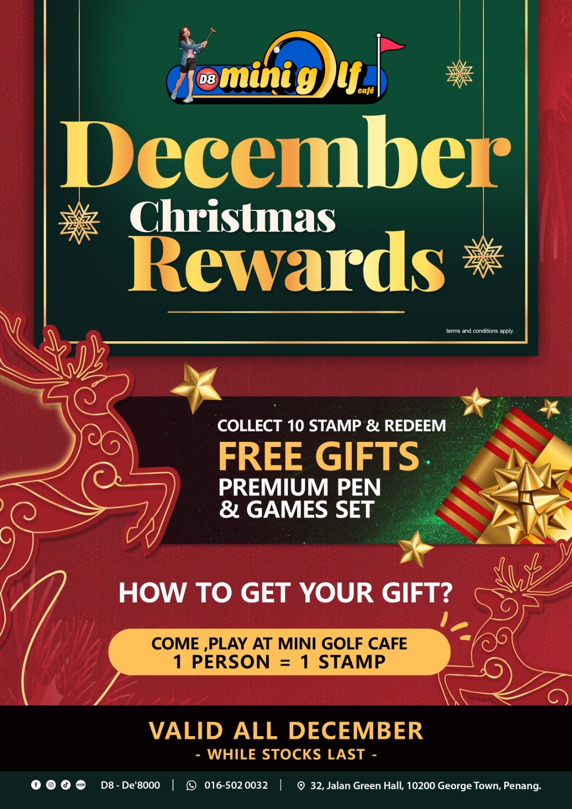 December Christmas Reward by D'8 - Mini Golf Cafe